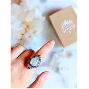 NWT Moonlight Ring | Hiouchi Jewels clear quartz